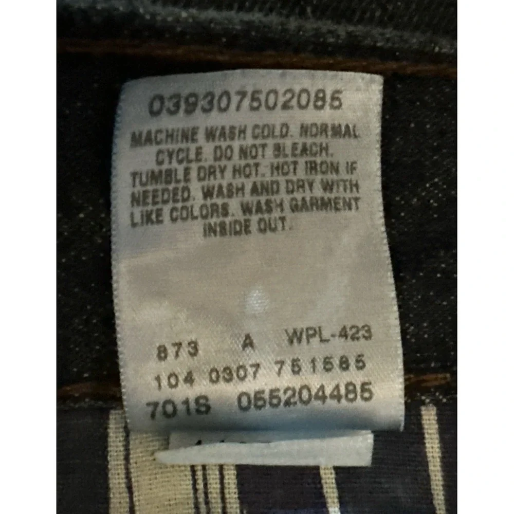 Y2K Levi's  Jeans Men's 36x32 Slouch Skinny 520/ 5 Pocket‎ Dark Wash